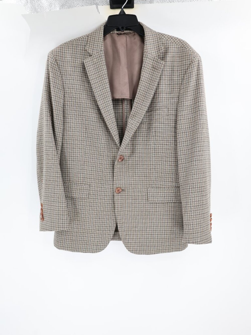 Lauren Ralph Lauren Sport Coat Mens 42S Check Wool Silk Linen Unstructured plaid
